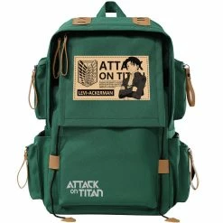 New Attack On Titan Levi Ackerman Backpack -accessories outlet store greenleviackerman 2048x