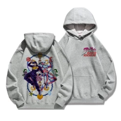 Circumtoy JoJo's Bizarre Adventure Hoodie -accessories outlet store greyHigashikataJosuke 2048x