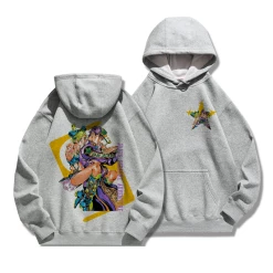 Circumtoy JoJo's Bizarre Adventure Hoodie -accessories outlet store greyJotaroanddaughter 2048x