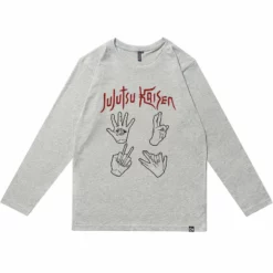 New Jujutsu Kaisen Hand Signs Long-sleeve T-shirt -accessories outlet store grey 97762e67 ee10 485d 9a6c 1338e21a502e 2048x