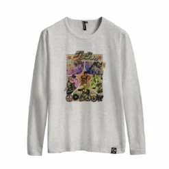 New JoJo's Bizarre Adventure Six JoJos Long-Sleeve T-shirt -accessories outlet store grey f865acc5 3002 44d1 b8c8 8357fa4dcef1 2048x