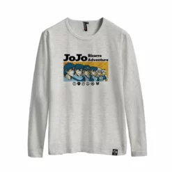 New JoJo's Bizarre Adventure Six JoJos Long-Sleeve T-shirt -accessories outlet store greyjojo 2048x