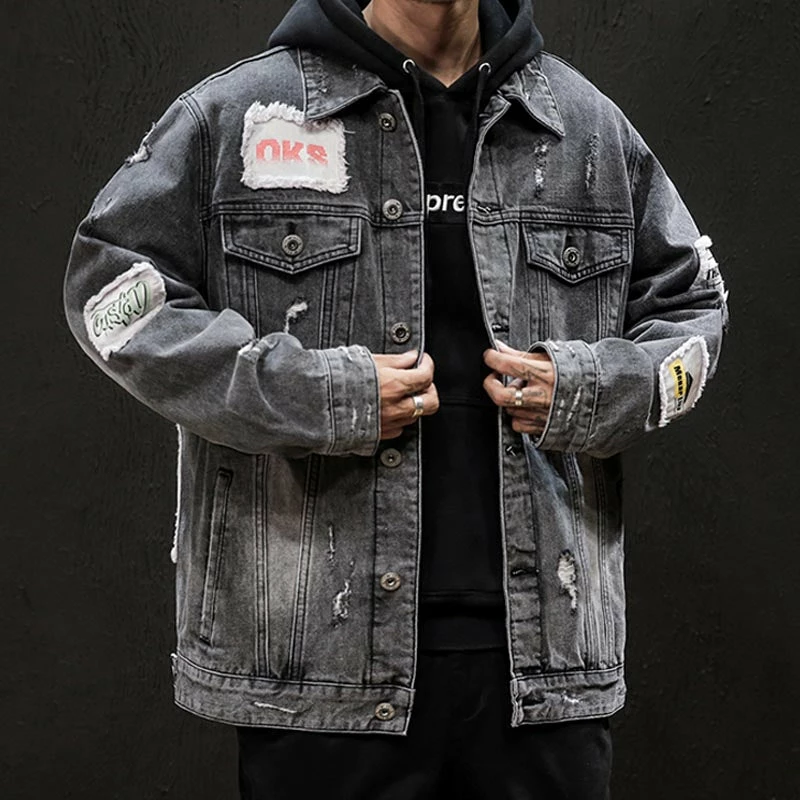 New Marvel Hulk VS Spider-Man Men Denim Patch Jacket 2 New Marvel Hulk VS Spider-Man Men Denim Patch Jacket - Image 2