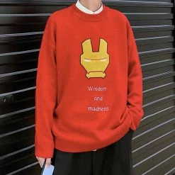 Circumtoy Avengers Original 6 Tattoo Lightweight Sweater -accessories outlet store ironmansweater 2048x