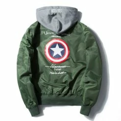 New Captain America Unisex Baseball Jacket With Hood 11 New Captain America Unisex Baseball Jacket With Hood -accessories outlet store jacket 2 2048x