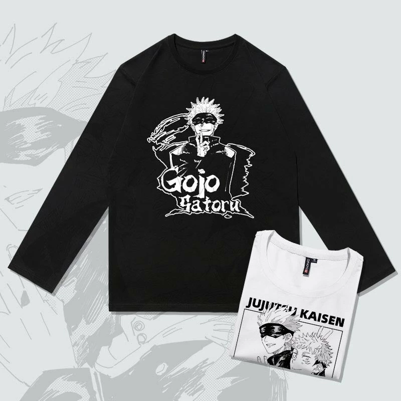 New Jujutsu Kaisen Satoru Gojo & Yuji Itador Long-sleeve T-shirt 1 New Jujutsu Kaisen Satoru Gojo & Yuji Itador Long-sleeve T-shirt