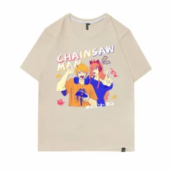 New Chainsaw Man Denji & Power HipHop Summer T-shirt -accessories outlet store khaki b4b77c3f a0cf 4774 861c 58f89fd5a029 2048x