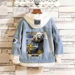 Circumtoy One Piece Stylish Hooded Denim Jacket - Character Pattern -accessories outlet store law1 2048x