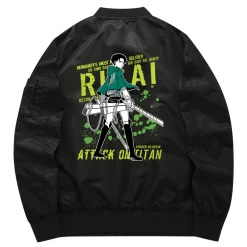 New Attack On Titan Baseball Jacket -accessories outlet store levibaseballblack 2048x