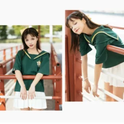 New Chibi Avengers Sailor Collar Short Sleeves Tee -accessories outlet store loki sailor 2048x