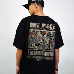 New One Piece Retro Comics Style Summer T-shirt