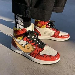 New One Piece Luffy & Zoro Men's Outdoor High Top Sneakers -accessories outlet store luffy sneaker 2048x