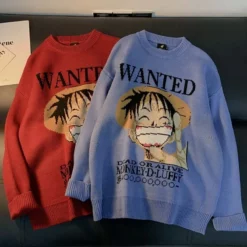 Circumtoy One Piece Luffy Bounty Wanted Sweater -accessories outlet store luffy sweater 2048x