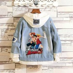 Circumtoy One Piece Stylish Hooded Denim Jacket - Character Pattern -accessories outlet store luffyandace 2048x