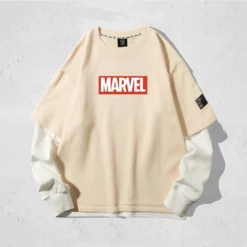 New Spider-Man Loose Fit Double Layer Long Sleeves T-shirt -accessories outlet store marvel apricot 2048x