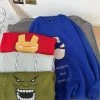 Circumtoy Avengers Original 6 Tattoo Lightweight Sweater