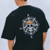 New One Piece Straw Hat Pirates Skull Logo Summer T-shirt