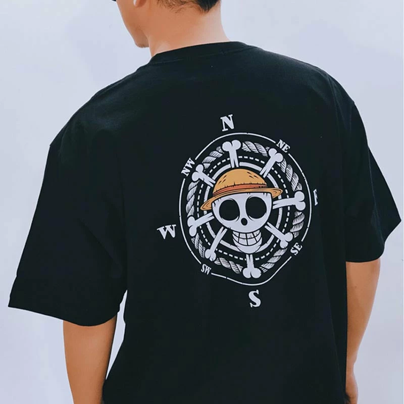 New One Piece Straw Hat Pirates Skull Logo Summer T-shirt 1 New One Piece Straw Hat Pirates Skull Logo Summer T-shirt