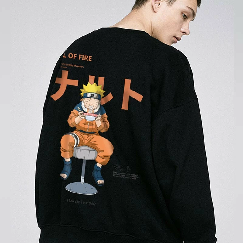 New Naruto, Kakashi & Gaara Will Of Fire Pullover Sweatshirt 2 New Naruto, Kakashi & Gaara Will Of Fire Pullover Sweatshirt - Image 2