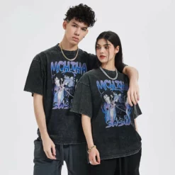 New Naruto Shippuden Sasuke Uchiha Retro Summer T-shirt
