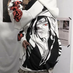 New Naruto Uchiha Clan Sharingan Graffiti Hoodie -accessories outlet store narutoside 2048x