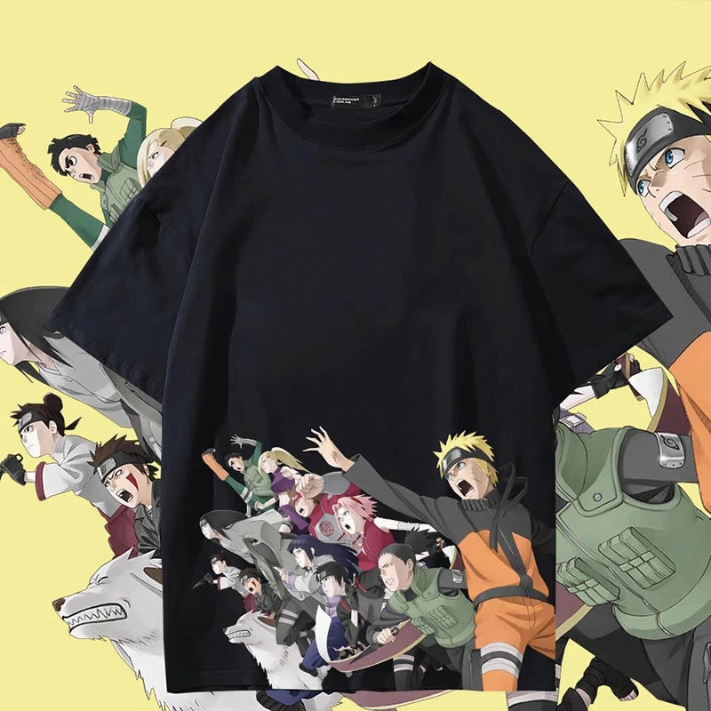 New Naruto Shippuden Charging Forward Summer T-shirt 1 New Naruto Shippuden Charging Forward Summer T-shirt