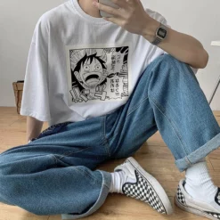 Circumtoy One Piece Stampede Anime Monkey D. Luffy Yelling T-shirt -accessories outlet store onepiecestampedetee 2048x