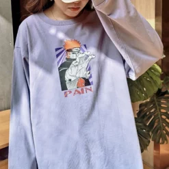 New Naruto Shippuden Pain In Fights Long-Sleeve T-shirt