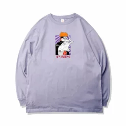 New Naruto Shippuden Pain In Fights Long-Sleeve T-shirt -accessories outlet store painpurple 2048x