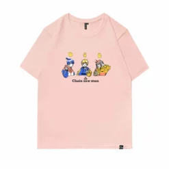 New Chainsaw Man Devil Hunter Gang Summer T-shirt -accessories outlet store pink 71ac41ad 4ac1 4fad 8b67 59eda21be123 2048x