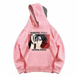 New Naruto Shippuden Itachi Uchiha Touching Hair Hoodie -accessories outlet store pink e4cd1da2 2349 4c52 b694 45dd30650952 2048x