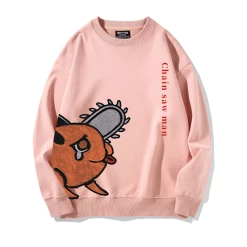 New Chainsaw Man Pochita Sweatshirt -accessories outlet store pinkcrypochita 2048x