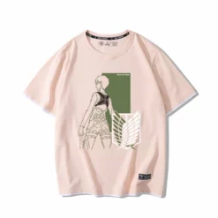 New Levi Ackerman & Eren Yeager Battling Double Hem Summer T-shirt -accessories outlet store pinkeren 2048x