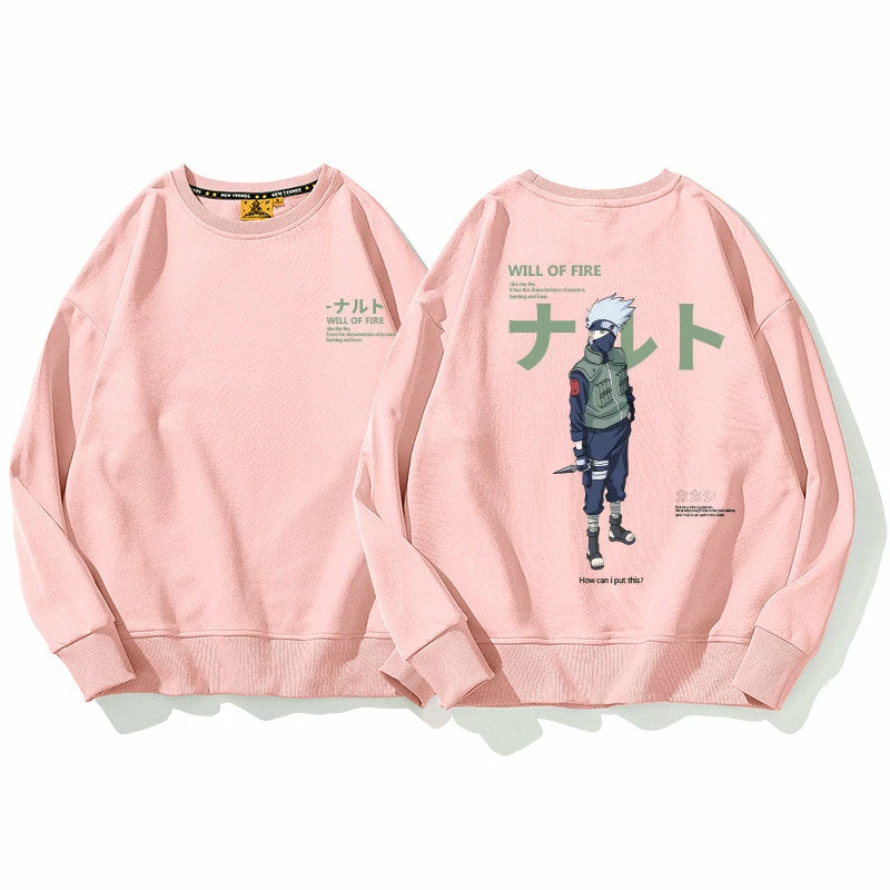 New Naruto, Kakashi & Gaara Will Of Fire Pullover Sweatshirt 15 New Naruto, Kakashi & Gaara Will Of Fire Pullover Sweatshirt - Image 15