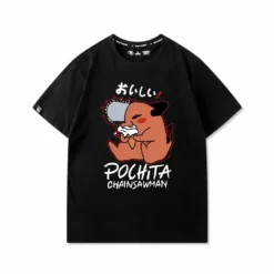 New Chainsaw Man Cute Pochita Summer T-shirt