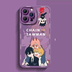 New Chainsaw Man Chibi Style IPhone Cases