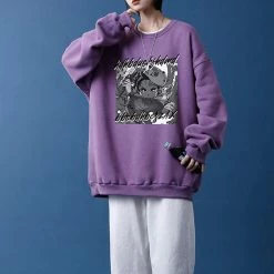 New Demon Slayer Tanjiro Kamado In Battle Sweatshirt -accessories outlet store purple e05f1aab 537f 4956 b1e1 bd048f3d6c5b 2048x