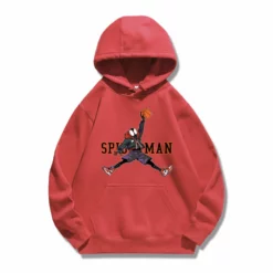 New Spider-Man: Into The Spider-Verse Playing Basketball Hoodie -accessories outlet store red spiderman 2048x