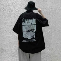 New Jujutsu Kaisen Cotton Button-up Shirt