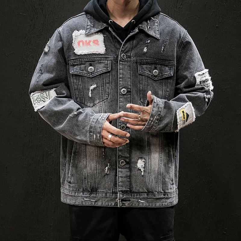 New Marvel Hulk VS Spider-Man Men Denim Patch Jacket 3 New Marvel Hulk VS Spider-Man Men Denim Patch Jacket - Image 3