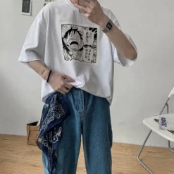 Circumtoy One Piece Stampede Anime Monkey D. Luffy Yelling T-shirt -accessories outlet store strawhattee 2048x