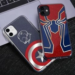 Circumtoy Avengers Silhouette Glitter Shining IPhone Case -accessories outlet store superhero 2048x