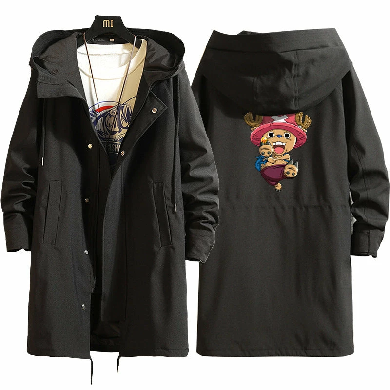 New One Piece Long Hooded Trench Coat 13 New One Piece Long Hooded Trench Coat - Image 13