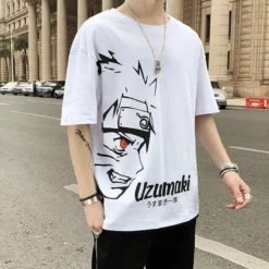 New Uzumaki Naruto Side Face Summer T-shirt -accessories outlet store white 3d0509c6 3476 4aa2 91ea e36fc2172e11 2048x