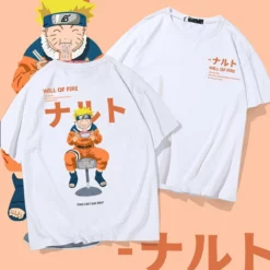 New Naruto Uzumaki Eating Noodles Summer T-shirt