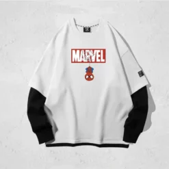 New Spider-Man Loose Fit Double Layer Long Sleeves T-shirt -accessories outlet store white hanged 2048x