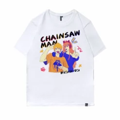 New Chainsaw Man Denji & Power HipHop Summer T-shirt -accessories outlet store whitechainsaw 2048x
