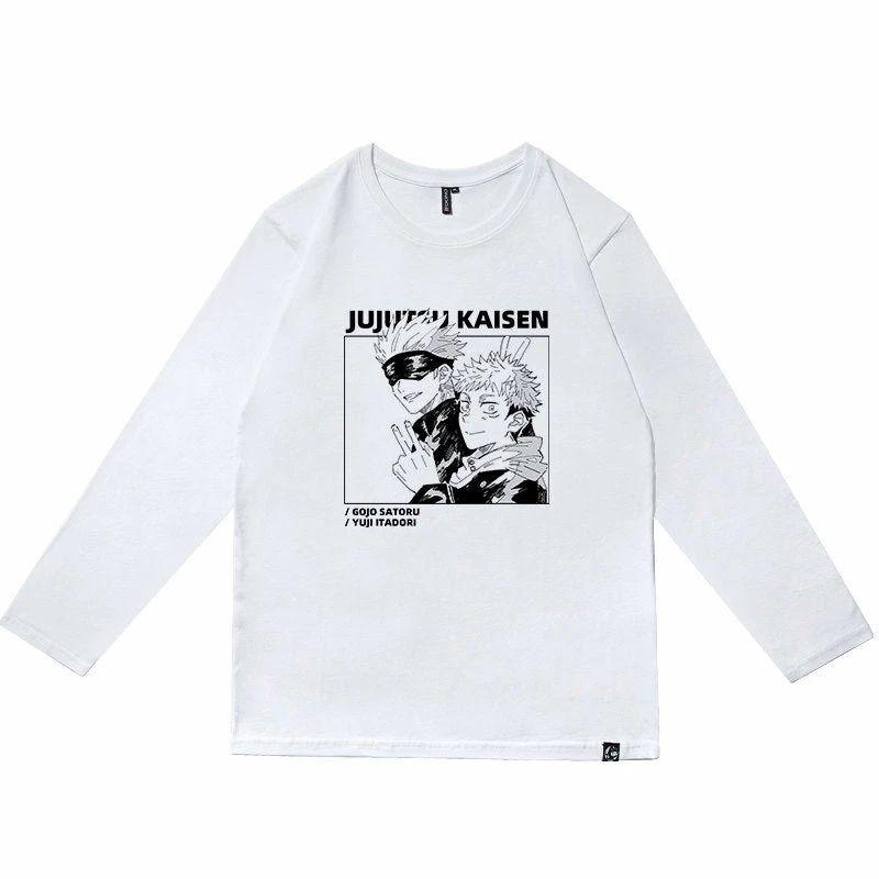 New Jujutsu Kaisen Satoru Gojo & Yuji Itador Long-sleeve T-shirt 8 New Jujutsu Kaisen Satoru Gojo & Yuji Itador Long-sleeve T-shirt - Image 8