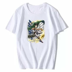 New Attack On Titan In Fight Graphic Summer T-shirt -accessories outlet store whitelevi 2048x