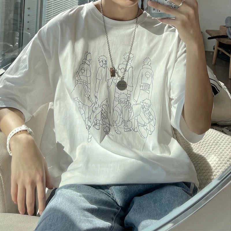 New Naruto Shippuden Sketch Summer T-shirt 2 New Naruto Shippuden Sketch Summer T-shirt - Image 2